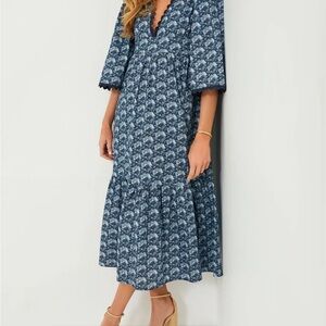 Tuckernuck Navy Floral Maxi Dress